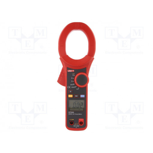UT220; AC digital clamp meter; Øcable: 60mm; LCD (2000),with a backlit; UNI-T