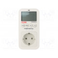 UT230B-EU; Electric energy meter; digital; 130x65x37mm; 3680W; Plug: EU; 155g; UNI-T