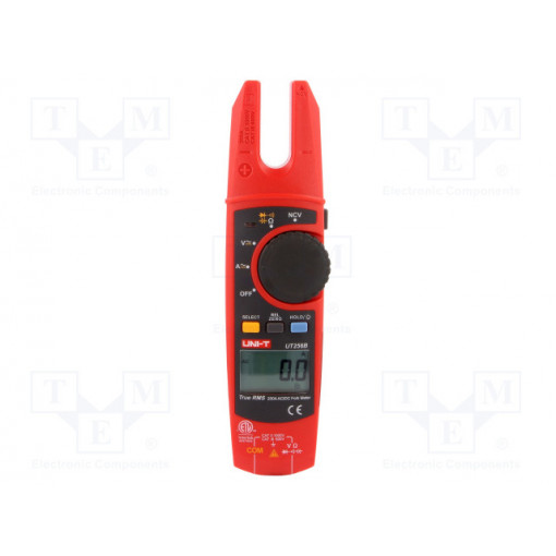 UT256B; AC/DC digital clamp meter; Øcable: 14.7mm; I DC: 200A; I AC: 200A; UNI-T