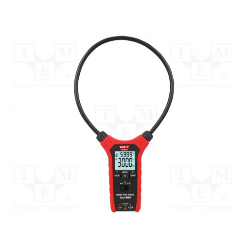 UT281E; AC digital clamp meter; LCD; VAC: 6/60/600V; True RMS; Ø: 457mm; UNI-T