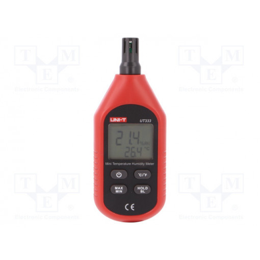 UT333; Meter: thermo-hygrometer; Sampling: 1x/s; -10÷60°C; Accur: ±1,0°C; UNI-T