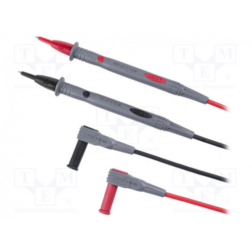 UT41600960; Set of test leads; Umax: 1kV; Imax: 10A; 1.38m; Quan: 2pcs.; UNI-T