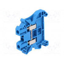 UT 4 BU 3044115; Splice terminal: rail; 0.14÷4mm2; ways: 1; terminals: 2; blue; 41A; PHOENIX CONTACT
