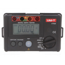 UT522; Meter: grounding resistance; LCD,with a backlit; UNI-T UT522; Meter: grounding resistance; LCD,with a backlit; UNI-T