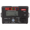 UT582+; RCD tester; LCD,with a backlit; VAC: 30÷600V; f range: 45÷65Hz; UNI-T