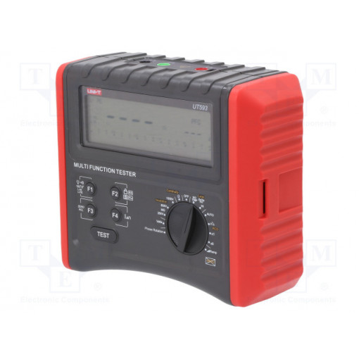UT593; Meter: appliance meter; LCD (9999),with a backlit; VAC: 0÷440V; UNI-T