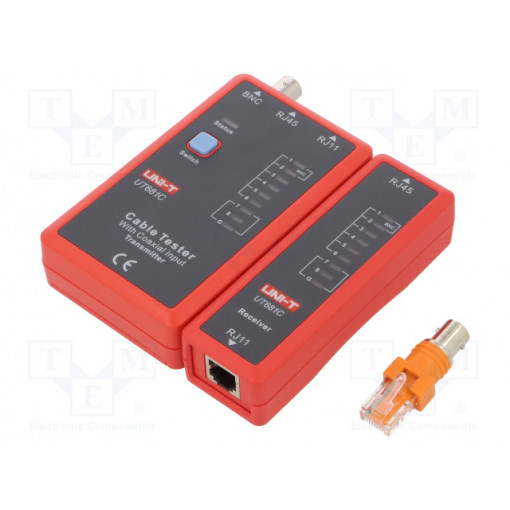 UT681C; Tester: LAN wiring; Equipment: BNC adapter,battery; Display: LED; UNI-T