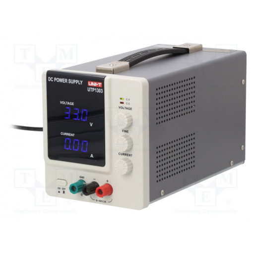 UTP1303; Power supply: laboratory; Channels: 1; 0÷32VDC; 0÷3A; UNI-T