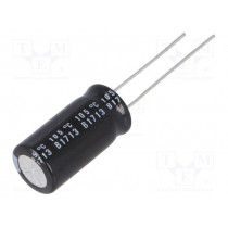 UVY2W100MPD1TD; Capacitor: electrolytic; THT; 10uF; 450VDC; Ø10x20mm; Pitch: 5mm; NICHICON