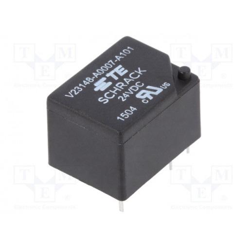 1-1393203-1; Relay: electromagnetic; SPDT; Ucoil: 24VDC; 7A/250VAC; 7A/24VDC; 5A; TE Connectivity