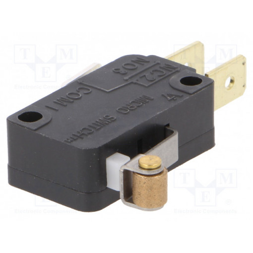 V7-1C17E9-201; Microswitch SNAP ACTION; with lever (with roller); SPDT; Pos: 2; HONEYWELL