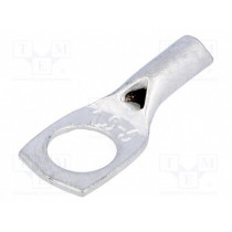 VA01-0027 PK155; Ring tube terminal; M5; 1.5mm2; crimped; for cable; tinned; L: 18mm; OUNEVA