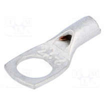 VA01-0031 PK2,56; Ring tube terminal; M6; 2.5mm2; crimped; for cable; tinned; L: 21mm; OUNEVA