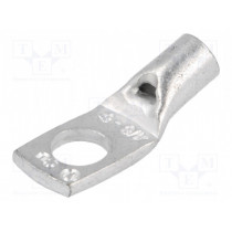 VA01-0034 PK66; Ring tube terminal; M6; 6mm2; crimped; for cable; tinned; L: 25mm; OUNEVA