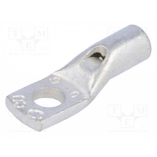 VA01-0046 PK106; Ring tube terminal; M6; 10mm2; crimped; for cable; tinned; L: 32mm; OUNEVA