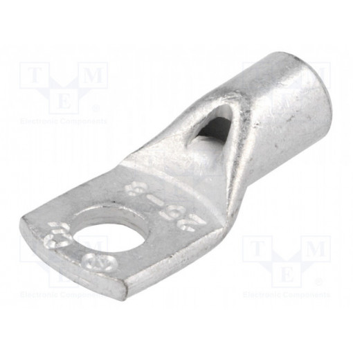 VA01-0051 PK258; Ring tube terminal; M8; 25mm2; crimped; for cable; tinned; L: 37mm; OUNEVA