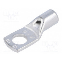 VA01-0115 PK2510; Ring tube terminal; M10; 25mm2; crimped; for cable; tinned; L: 40mm; OUNEVA