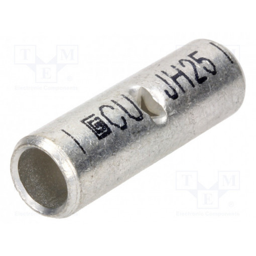 VA03-0035 JH25; Butt splice; copper; 25mm2; tinned; OUNEVA