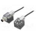 12180 VADM12 1A-VAD1A-1-3-226/0,4M; Adapter cable; M12 female socket,plug DIN 43650 x2; PIN: 3; IP67; LUMBERG AUTOMATION 12180 VADM12 1A-VAD1A-1-3-226/0,4M; Adapter cable; M12 female socket,plug DIN 43650 x2; PIN: 3; IP67; LUMBERG AUTOMATION