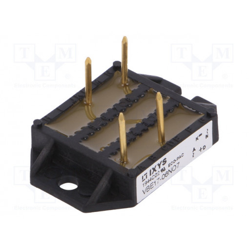 VBE17-06NO7; Single-phase bridge rectifier; Urmax: 600V; If: 27A; Ifsm: 45A; IXYS