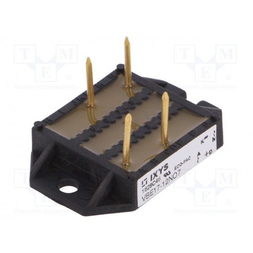 VBE17-12NO7; Single-phase bridge rectifier; Urmax: 1.2kV; If: 19A; Ifsm: 35A; IXYS VBE17-12NO7; Single-phase bridge rectifier; Urmax: 1.2kV; If: 19A; Ifsm: 35A; IXYS