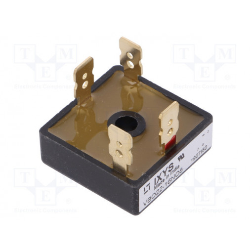 VBO22-16NO8; Single-phase bridge rectifier; Urmax: 1.6kV; If: 14A; Ifsm: 380A; IXYS