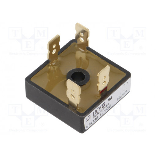 VBO36-12NO8; Single-phase bridge rectifier; Urmax: 1.2kV; If: 18A; Ifsm: 550A; IXYS