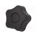 VCT.25 P-M4X6-C9; Knob; Ø: 25mm; Ext.thread: M4; 6mm; H: 19mm; technopolymer (PA); ELESA+GANTER