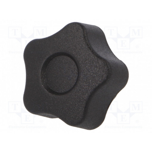 VCT.25 P-M4X6-C9; Knob; Ø: 25mm; Ext.thread: M4; 6mm; H: 19mm; technopolymer (PA); ELESA+GANTER