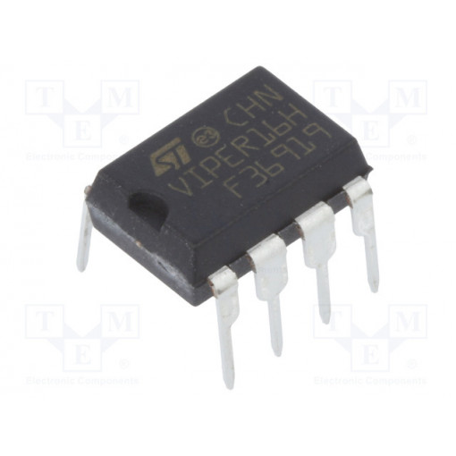 VIPER16HN; PMIC; PWM controller; DIP7; buck,buck-boost,flyback; 11.5÷23.5V; STMicroelectronics