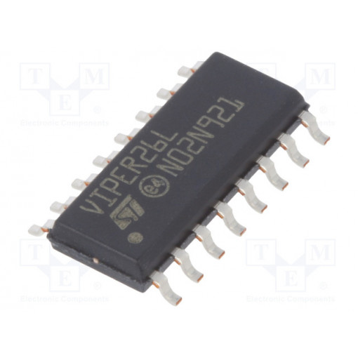 VIPER26LD; PMIC; PWM controller; SO16; flyback; 11.5÷23.5V; STMicroelectronics
