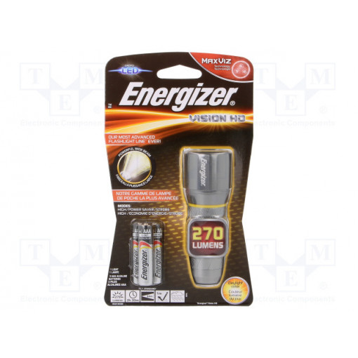 7638900419580; Torch: LED; waterproof; 2.5h; 250lm; set of batteries; ENERGIZER 7638900419580; Torch: LED; waterproof; 2.5h; 250lm; set of batteries; ENERGIZER