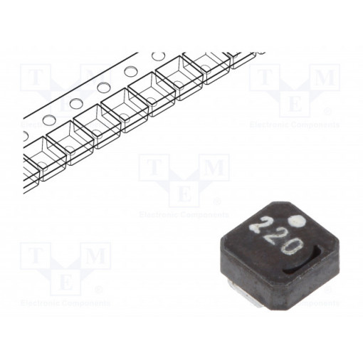 VLCF4020T-220MR56; Inductor: ferrite; SMD; 22uH; 0.8A; 391mΩ; ±20%; Series: VLCF; TDK
