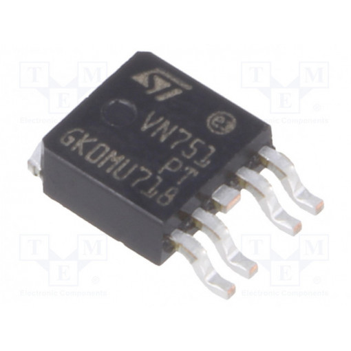 VN751PT13TR; IC: driver; high-side; 2.5A; Channels: 1; PPAK; Package: reel,tape; STMicroelectronics