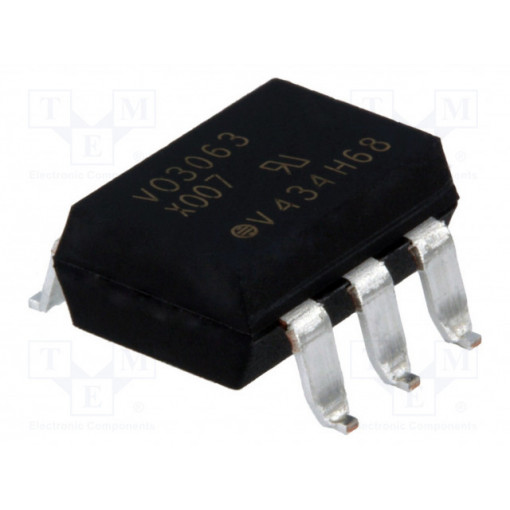 VO3063-X007T; Optotriac; 4.42kV; Uout: 600V; zero voltage crossing driver; VISHAY
