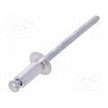 70410; Rivet; aluminium; Rivet diam: 4mm; L.rivet: 9.6mm; 50pcs.; VOREL 70410; Rivet; aluminium; Rivet diam: 4mm; L.rivet: 9.6mm; 50pcs.; VOREL