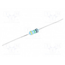 VR37000001004JA100; Resistor: metal glaze; THT; 1MΩ; 0.5W; ±5%; Ø4x10mm; 200ppm/°C; VISHAY