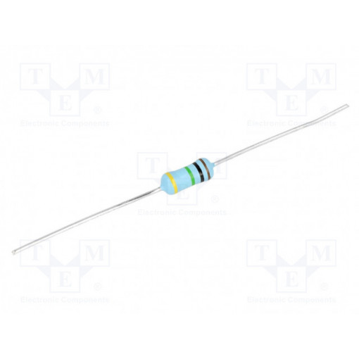 VR37000001004JA100; Resistor: metal glaze; THT; 1MΩ; 0.5W; ±5%; Ø4x10mm; 200ppm/°C; VISHAY