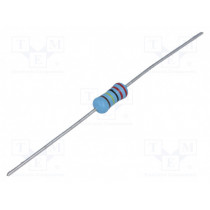 VR37000002204FA100; Resistor: metal glaze; THT; 2.2MΩ; 0.5W; ±1%; Ø4x10mm; 200ppm/°C; VISHAY