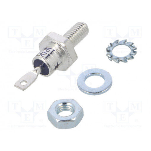 VS-12FR120; Diode: stud rectifying; 1.2kV; 1.26V; 12A; anode stud; DO203AA; VISHAY