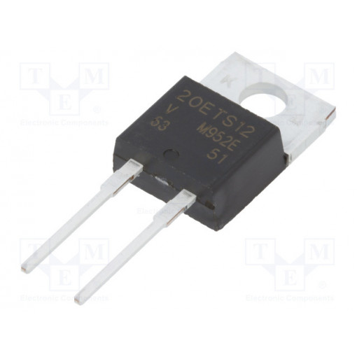 VS-20ETS12-M3; Diode: rectifying; THT; 1.2kV; 20A; tube; Ifsm: 300A; TO220AC; Ir: 1mA; VISHAY