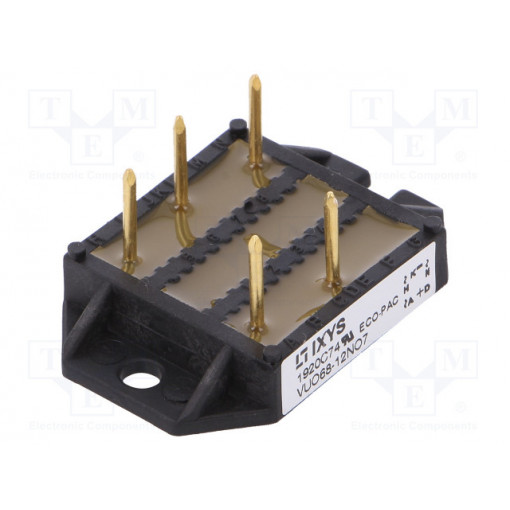 VUO68-12NO7; Three-phase bridge rectifier; Urmax: 1.2kV; If: 70A; Ifsm: 300A; IXYS