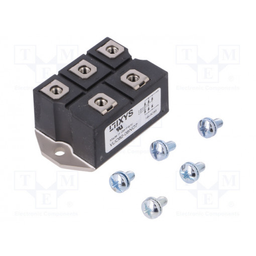 VUO82-08NO7; Three-phase bridge rectifier; Urmax: 800V; If: 90A; Ifsm: 750A; IXYS