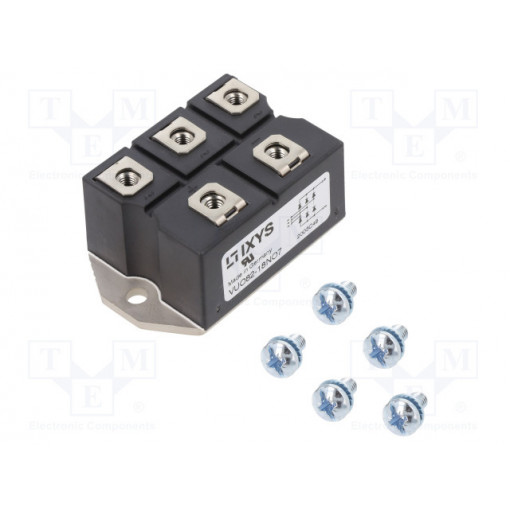 VUO82-18NO7; Three-phase bridge rectifier; Urmax: 1.8kV; If: 90A; Ifsm: 750A; IXYS
