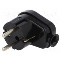 WT-16U CZARNY; Connector: AC supply; male; plug; 2P+PE; 250VAC; 16A; black; PIN: 3; PLASTROL WT-16U CZARNY; Connector: AC supply; male; plug; 2P+PE; 250VAC; 16A; black; PIN: 3; PLASTROL
