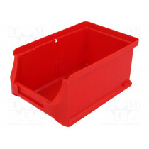 ; Container: workshop; red; plastic; H: 75mm; W: 102mm; D: 160mm; ALLIT AG