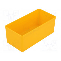 456311; Container: for boxes; 54x108x45mm; yellow; polystyrene; ALLIT AG 456311; Container: for boxes; 54x108x45mm; yellow; polystyrene; ALLIT AG
