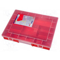 ; Container: compartment box; 370x295x58mm; red; polypropylene; ALLIT AG ; Container: compartment box; 370x295x58mm; red; polypropylene; ALLIT AG