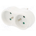 R-270P BIAŁY; Connector: AC supply; splitter; 2P+PE; 250VAC; 16A; white; PLASTROL R-270P BIAŁY; Connector: AC supply; splitter; 2P+PE; 250VAC; 16A; white; PLASTROL