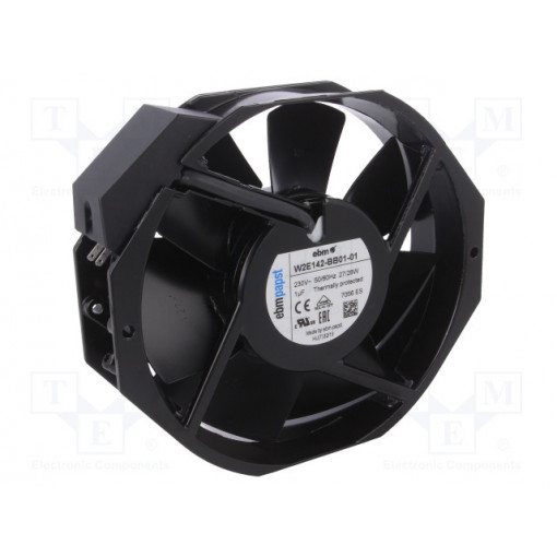 W2E142-BB01-01; Fan: AC; axial; Ø152.5x38mm; 320m3/h; ball bearing; 2800rpm; IP22; EBM-PAPST